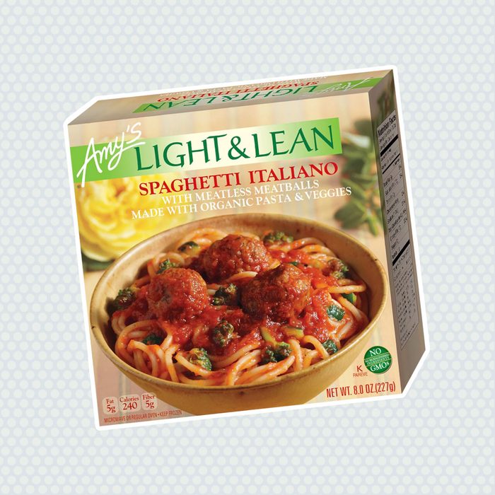 Amy's Light & Lean Frozen Spaghetti Italiano with Meatless Meatballs - 8oz