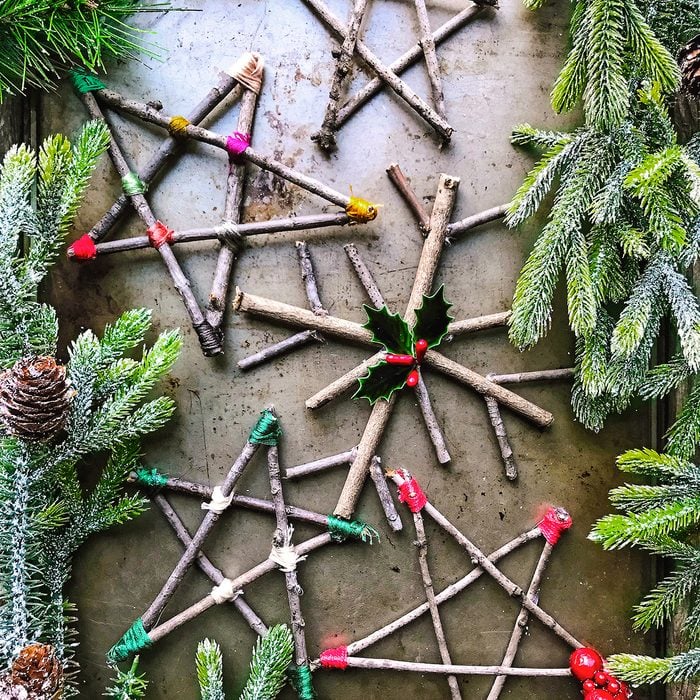 Twig star ornaments
