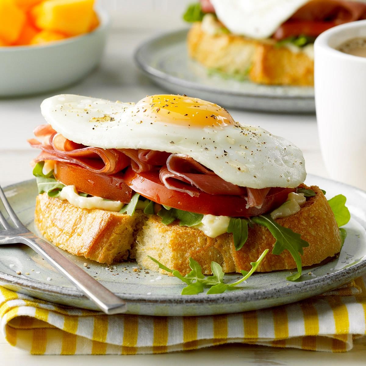 Open-Faced Prosciutto and Egg Sandwich Recipe: How to Make It