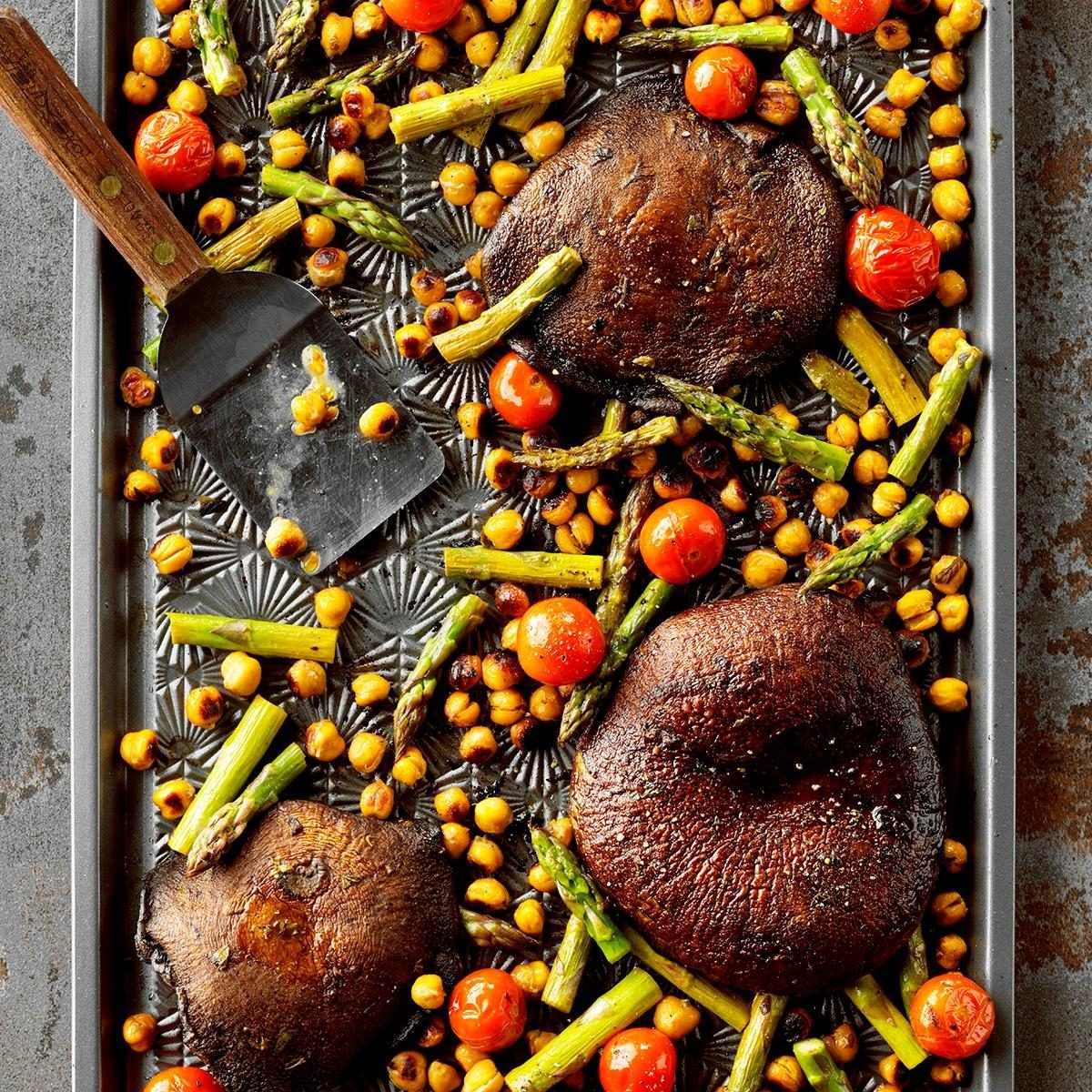 Portobello And Chickpea Sheet Pan Supper Exps Toham20 233622 E11 06 2b 4