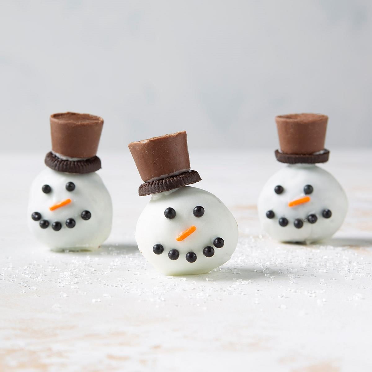 Snowman Oreo Balls