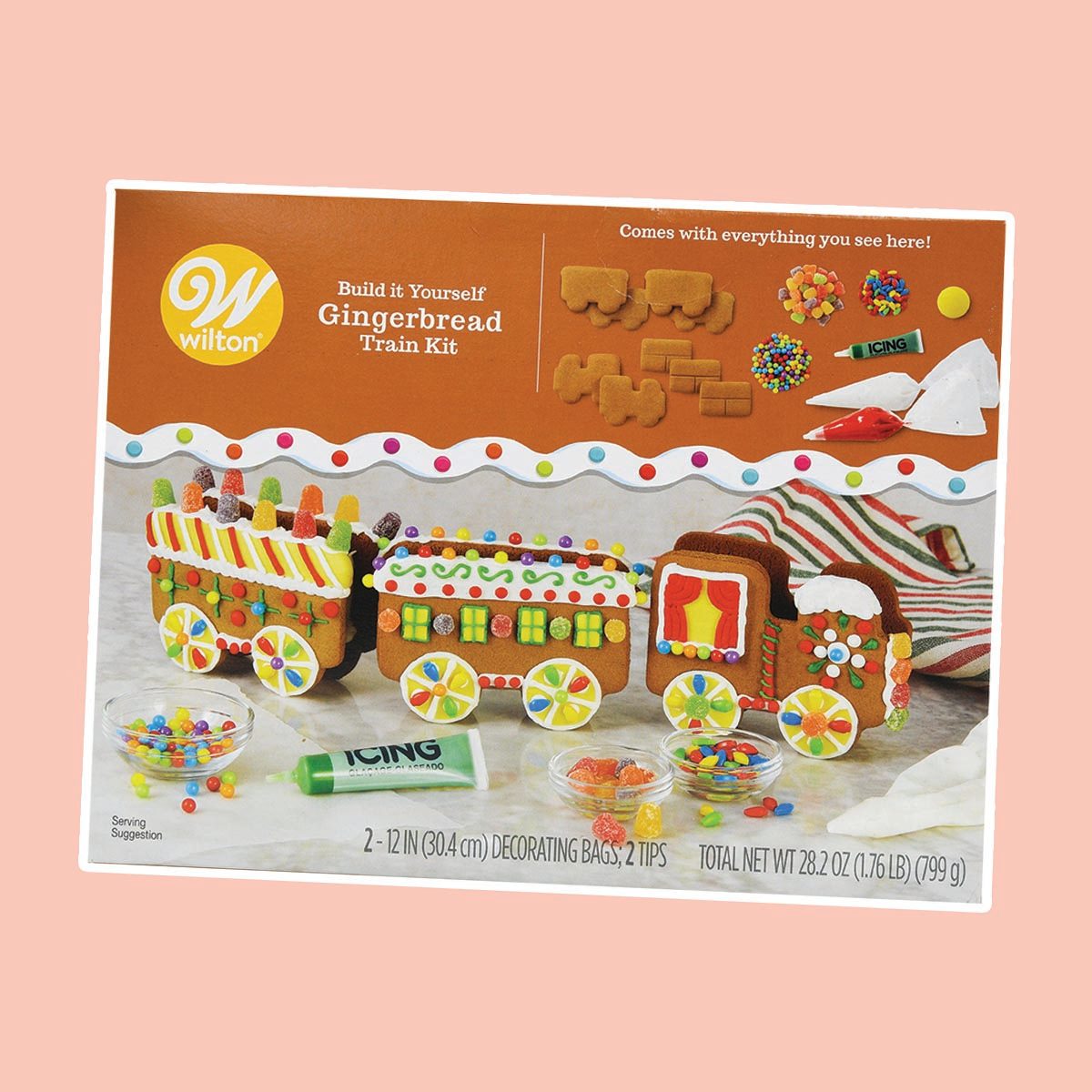 Wilton Build it Yourself Christmas Express Gingerbread Train Decorating Kit
