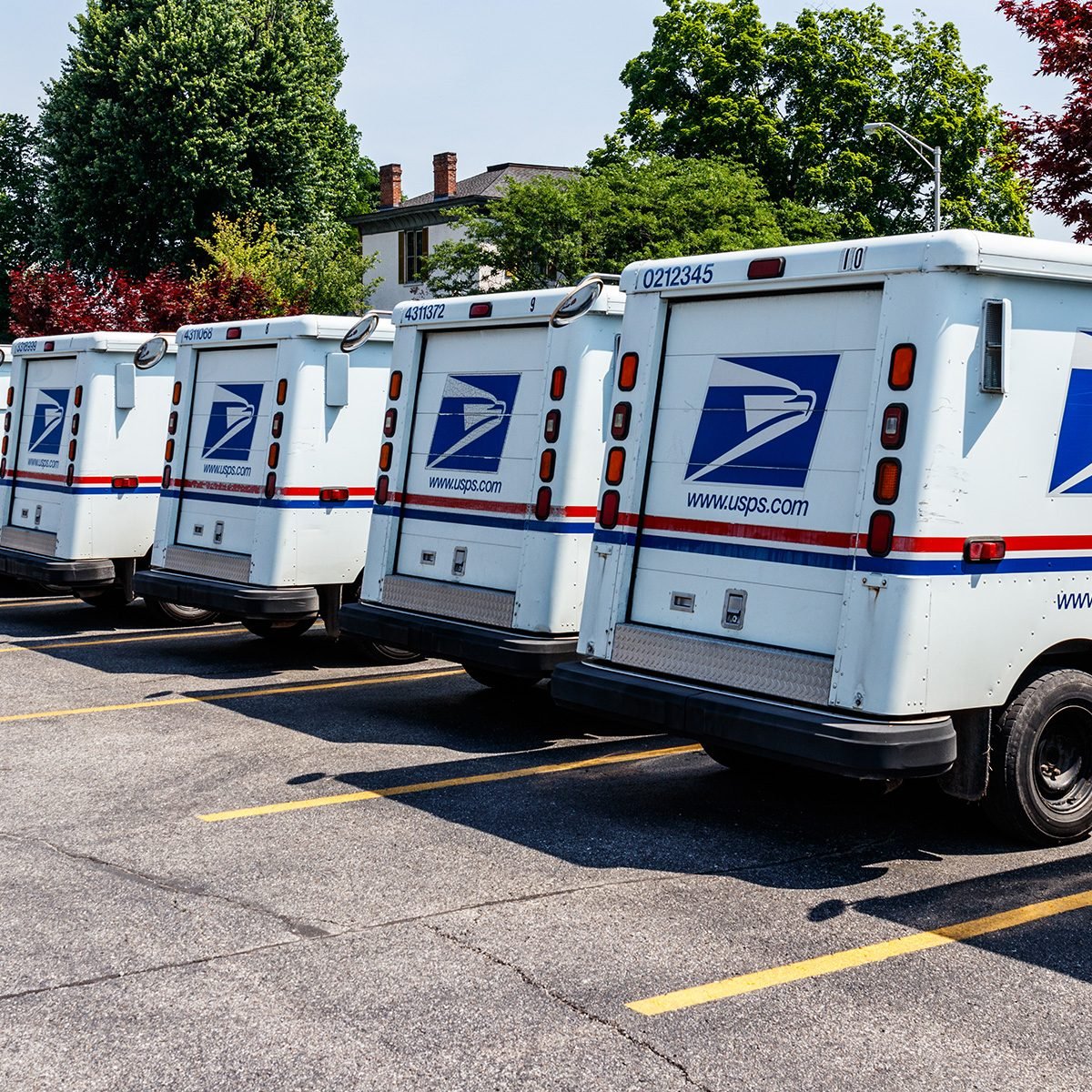 USPS Post Office Mail Trucks.
