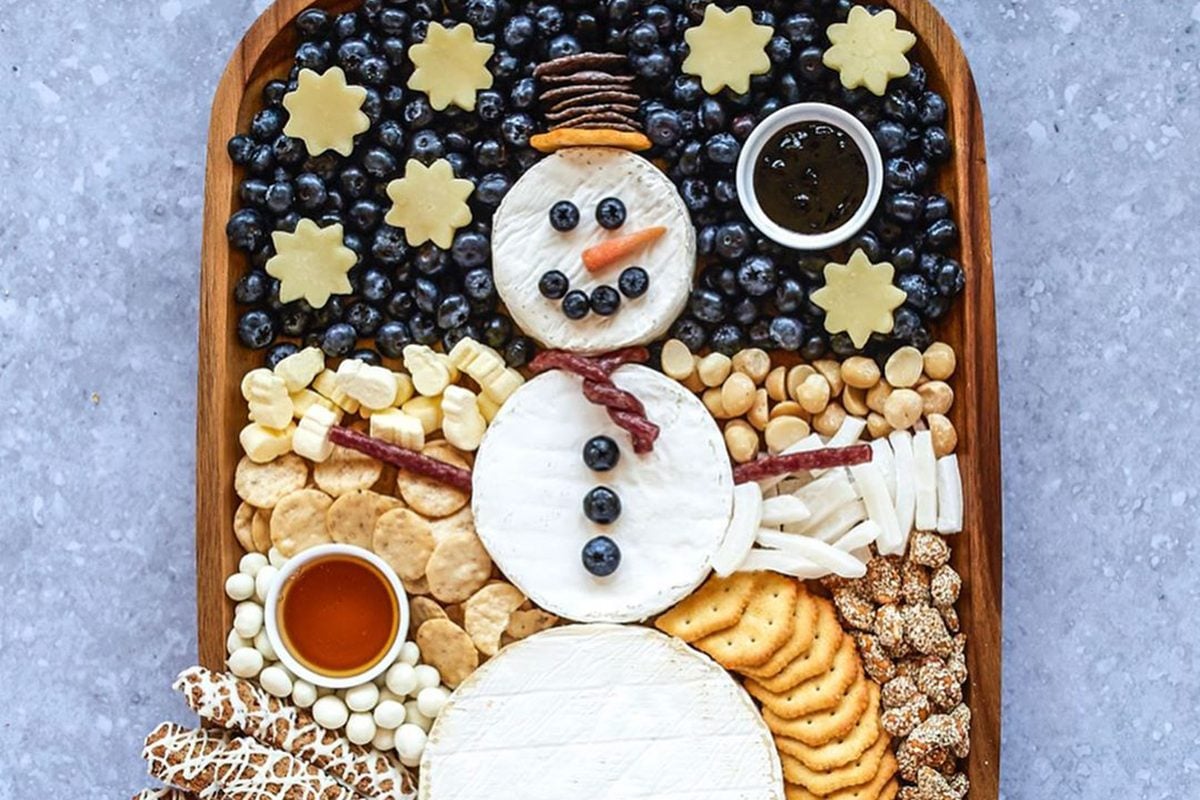 This Snowman Cheese Board Is the Best Idea for a Holiday Appetizer
