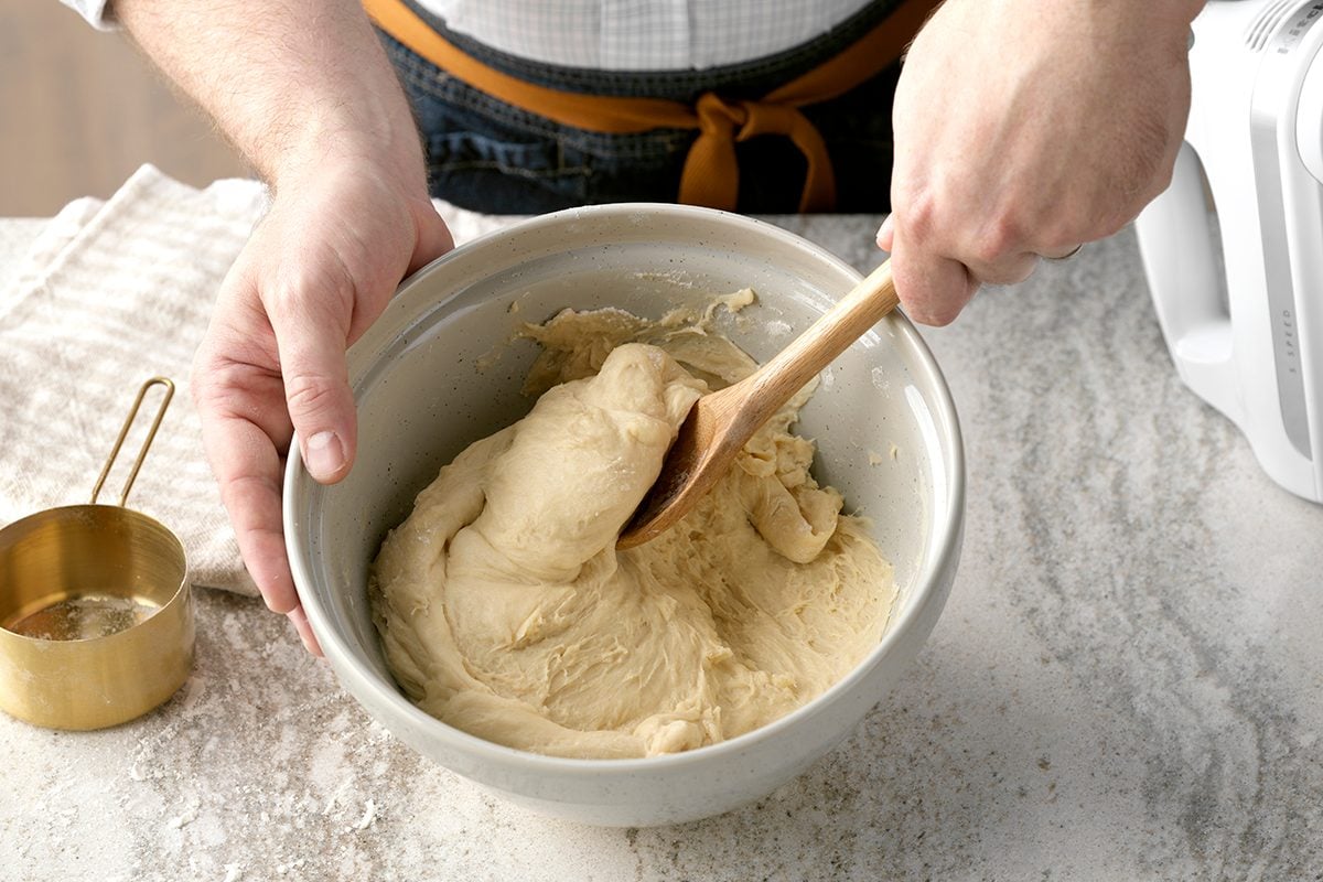 Mixing bread dough
