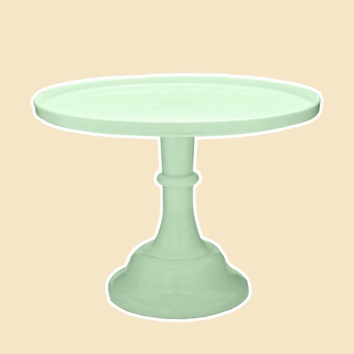 MOSSER JADEITE CAKE STAND, 12"