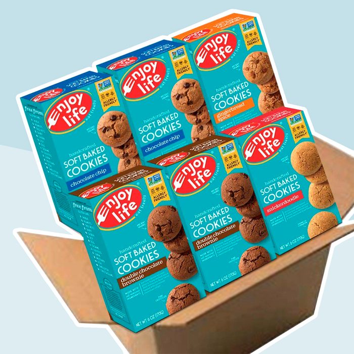 Enjoy Life Soft Baked Cookies, Soy free, Nut free, Gluten free, Dairy free, Non GMO, Vegan, Variety Pack (Chocolate Chip, Double Chocolate Brownie, Snickerdoodle, Gingerbread Spice), 6 Boxes