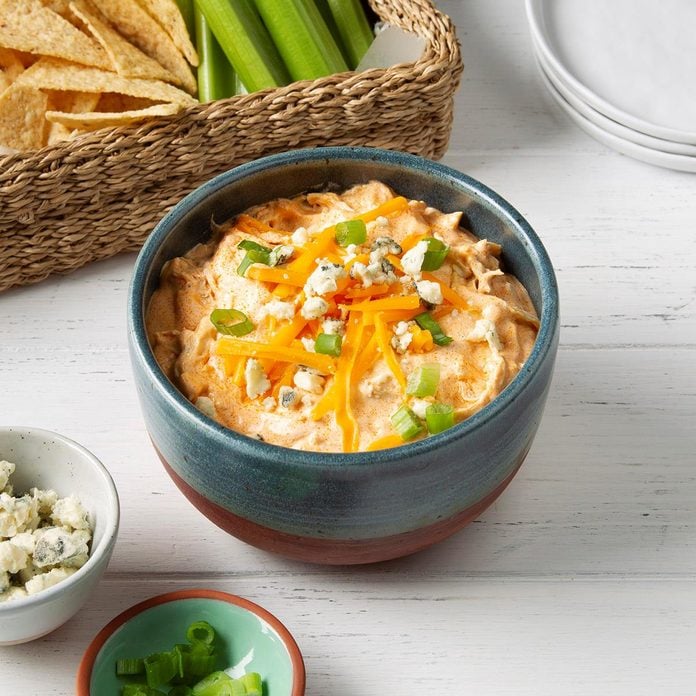 Pressure-Cooker Buffalo Chicken Dip