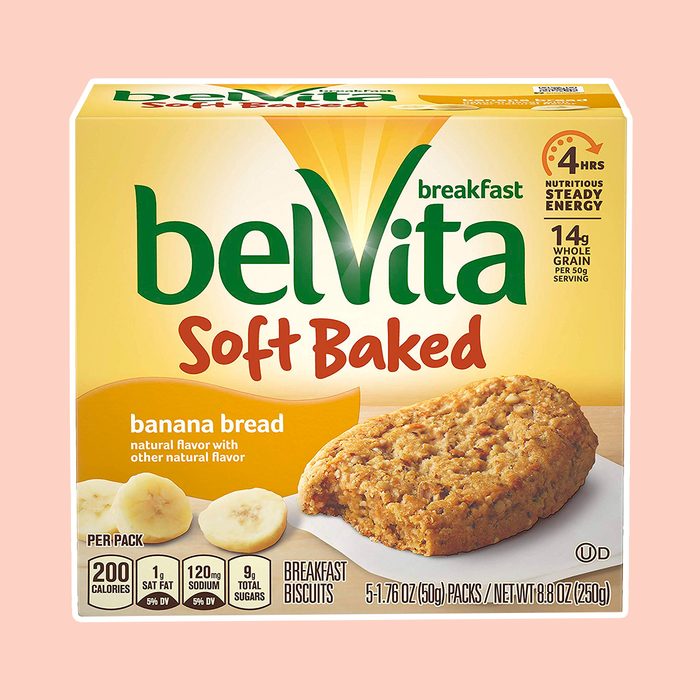 belVita Soft Baked Breakfast Biscuits, Banana Bread Flavor, 30 Packs (1 Biscuit Per Pack)