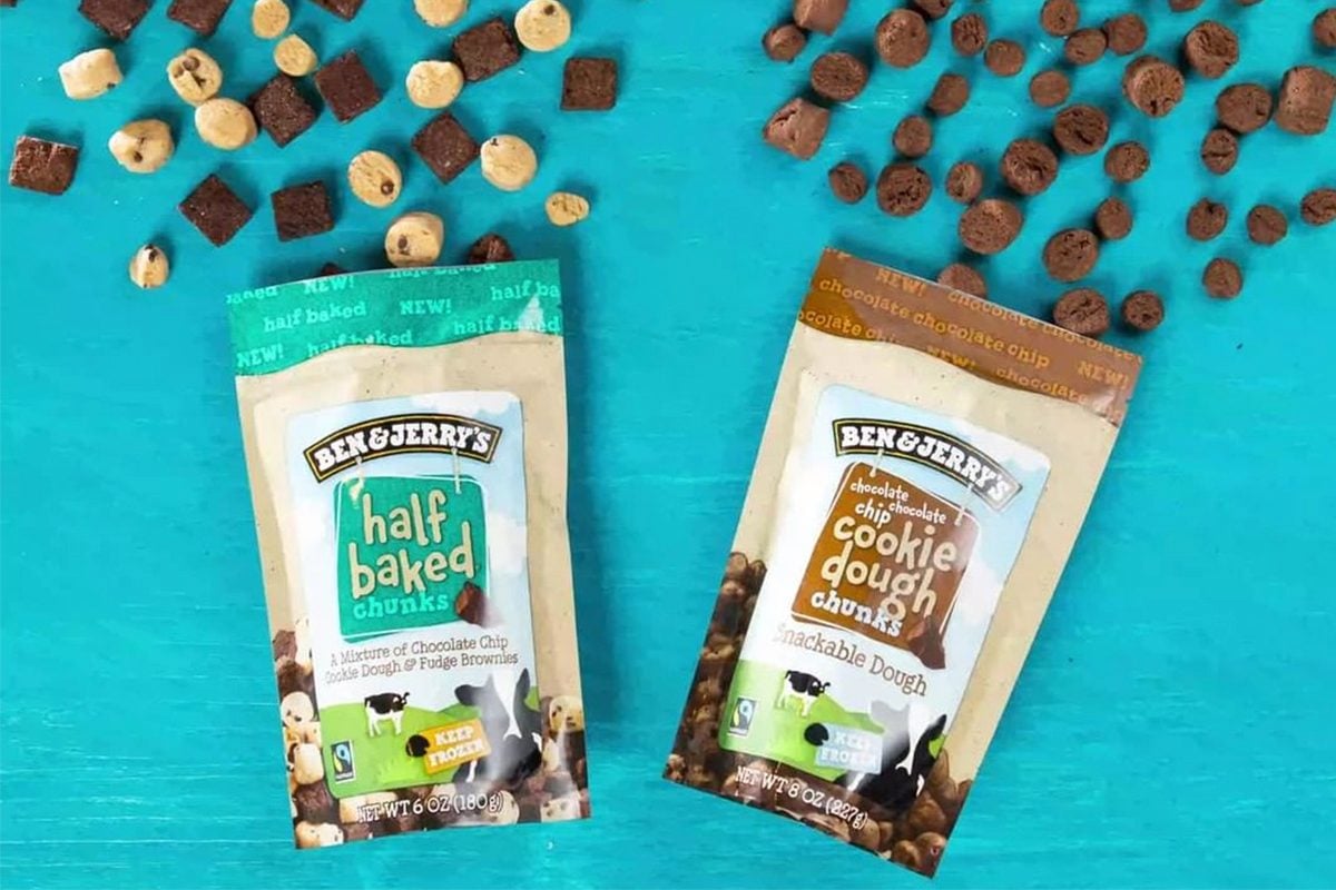 Ben & Jerry's Just Dropped New Flavors of Cookie Dough Chunks