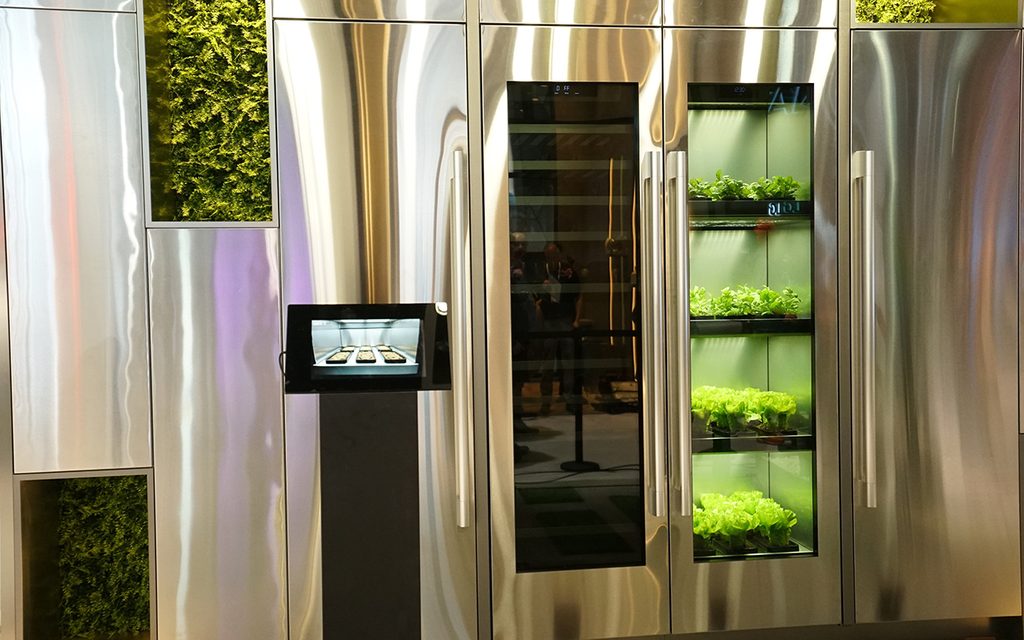 Indoor Garden with LG's New Herb Growing Fridge