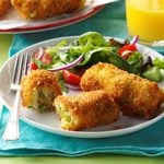 Air-Fryer Breakfast Croquettes with Egg & Asparagus