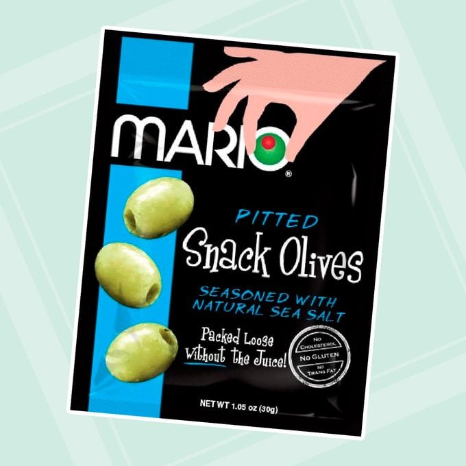 Mario Camacho Foods Pitted Snack Olives, Natural Sea Salt Green, 1.05 Ounce (Pack of 12)