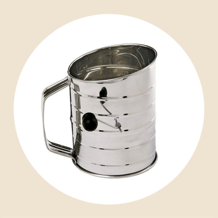 Norpro 3 Cup Stainless Steel Rotary Hand Crank Flour Sifter 