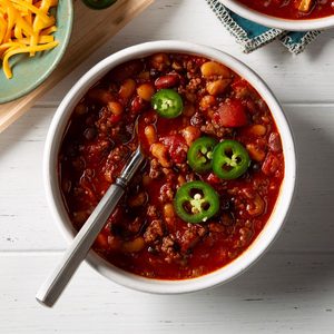 Pressure-Cooker Five-Bean Chili