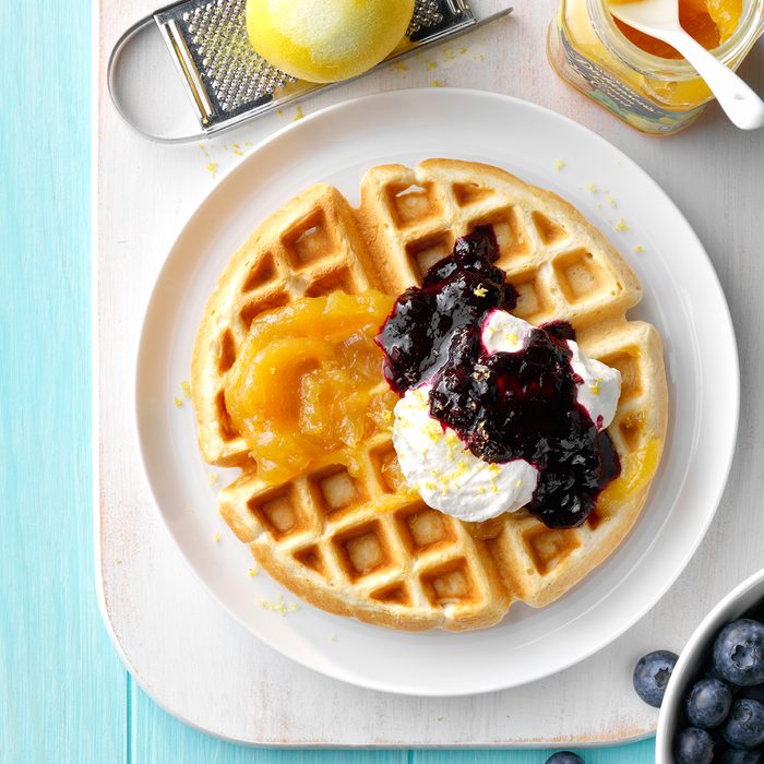 Lemon & Blueberry Waffles
