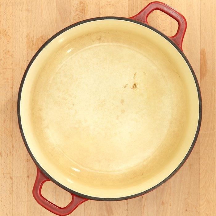 A close up shot of a casserole pot