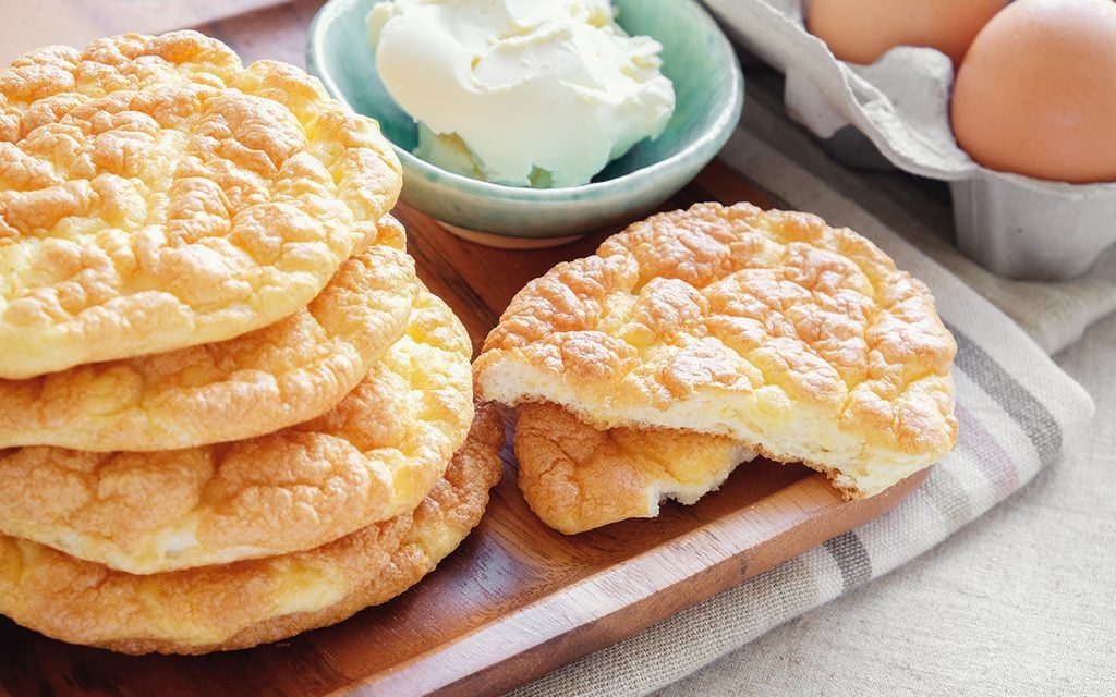 Cloud bread, Oopsie bread , Keto, ketogenic diet, paleo, low carb high fat, egg fast
