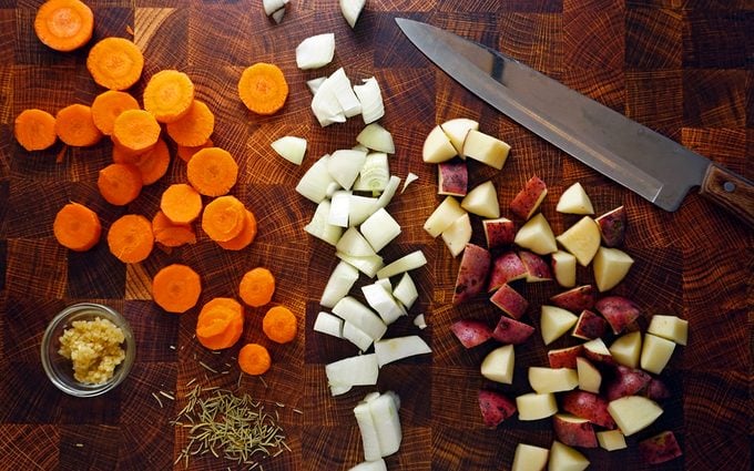 Vegetables for Dutch Oven Chicken Thighs