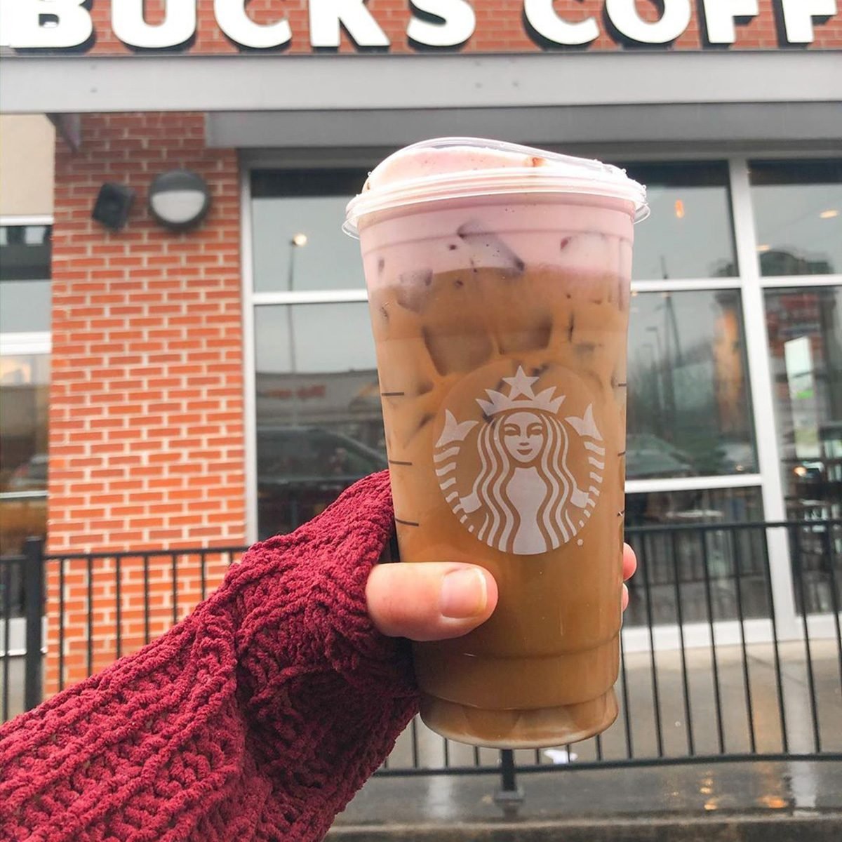Peppermint White Mocha Cold Foam Iced Coffee - Emily Welch Style