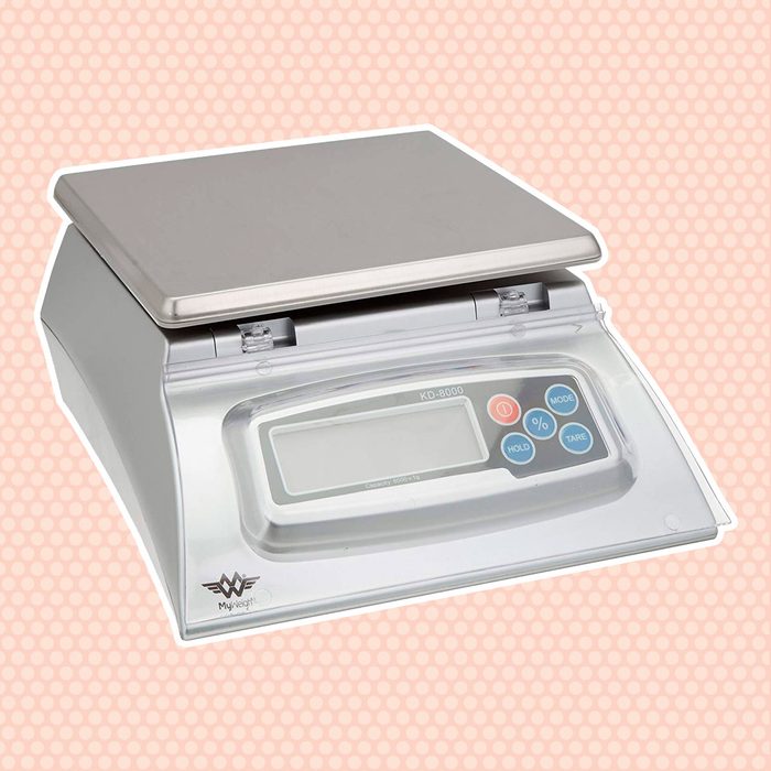 Kitchen Scale - Bakers Math Kitchen Scale - KD8000 Scale by My Weight, Silver