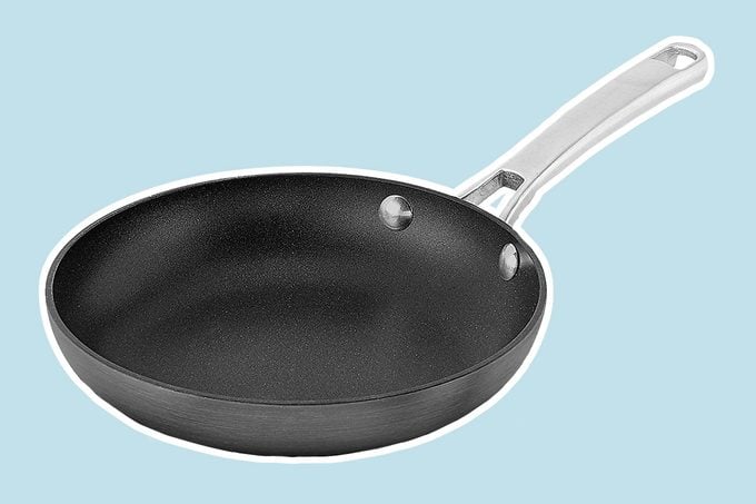 Calphalon 1934149 Classic Nonstick Omelet Fry Pan, 8 inch, Grey, considered one of the best skillets.