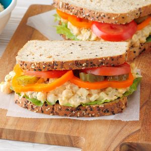 Dilly Chickpea Salad Sandwiches