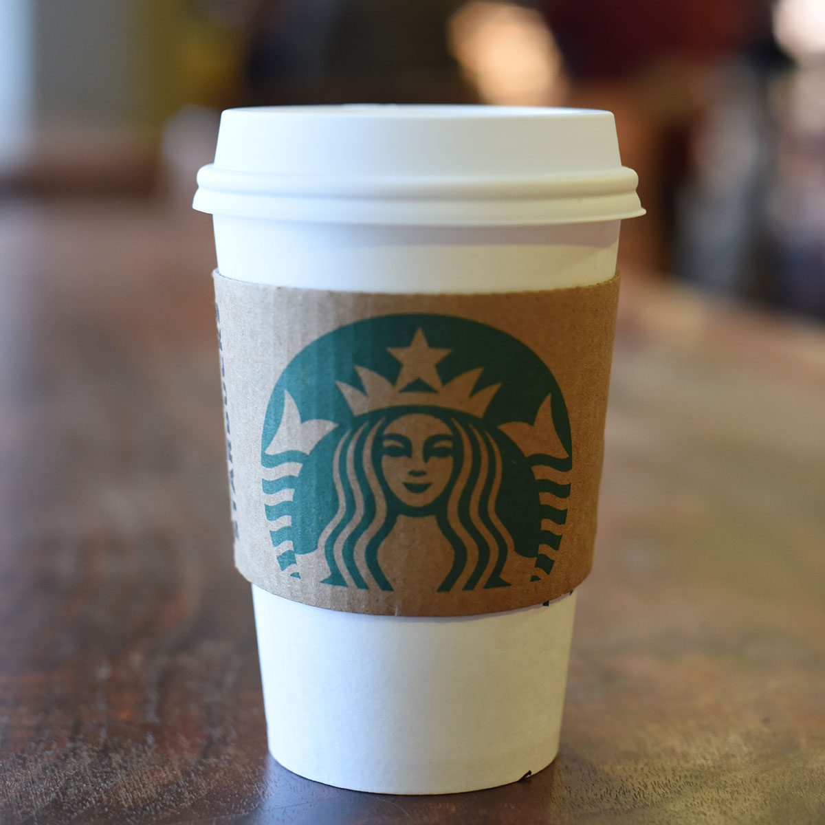 Starbucks beverage with EarthSleeve hot cup sleeve
