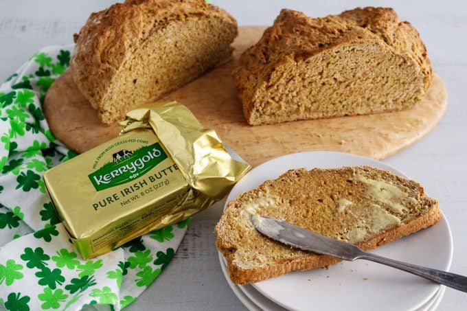 Irish Brown Bread with butter