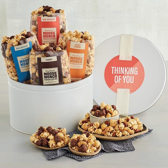 care package ideas Moose Munch Gift Tin