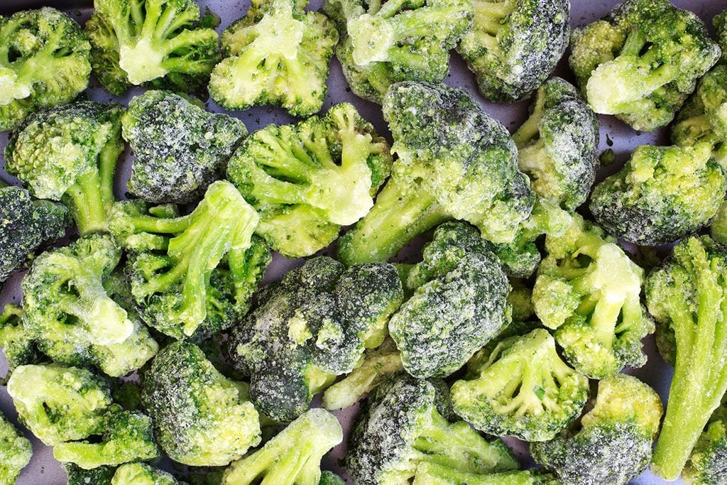 Frozen broccoli.