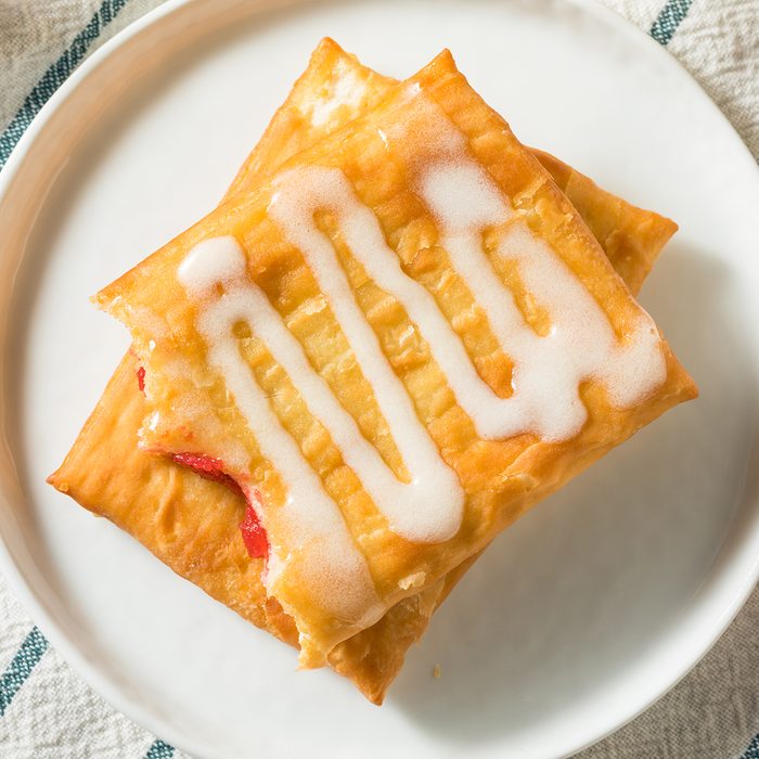 Sweet Breakfast Strawberry Toaster Pastry with Frosting