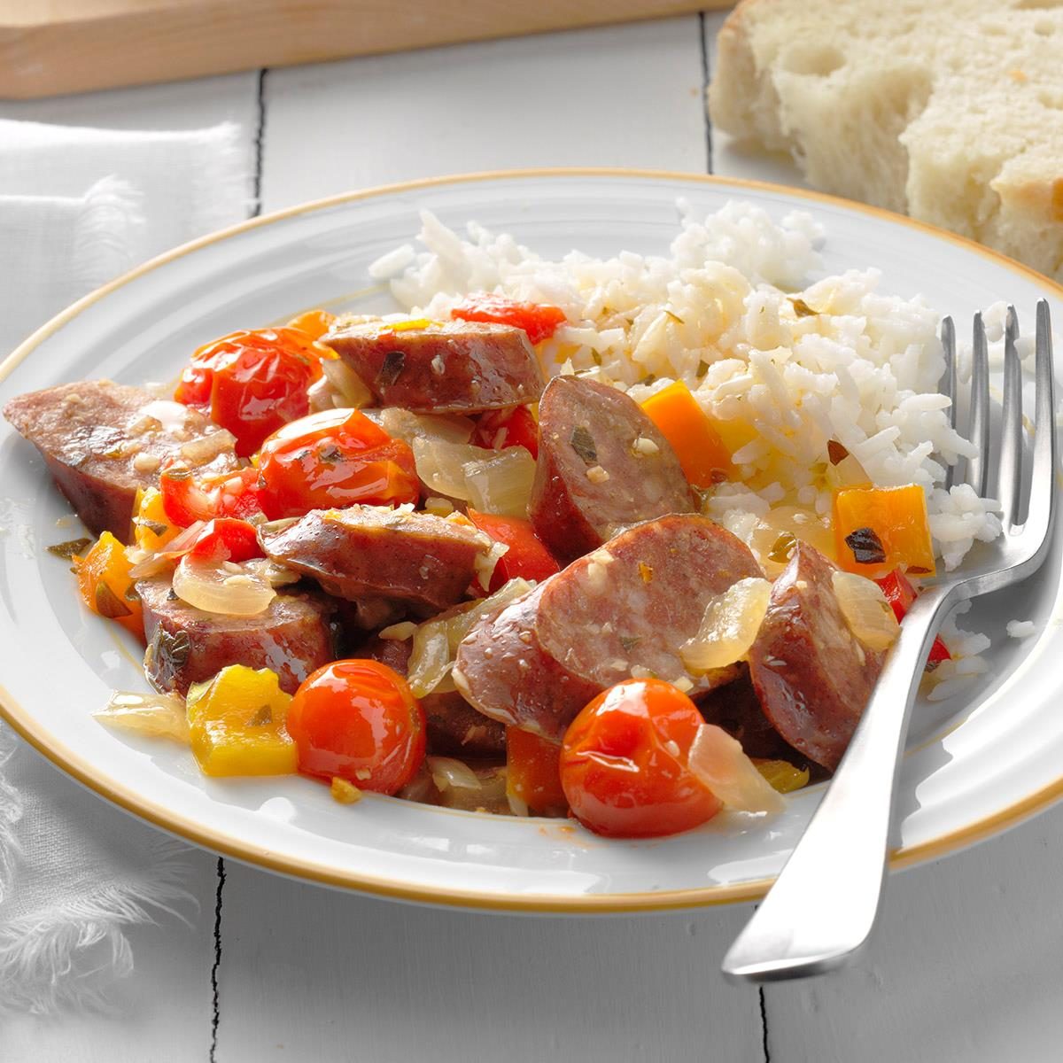 Greek Sausage and Peppers