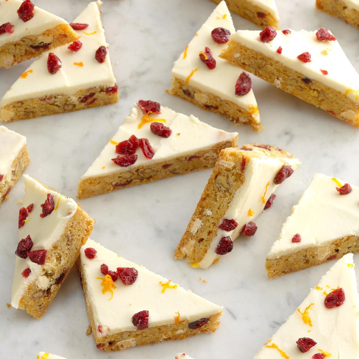 Orange Cranberry Cookie Bars