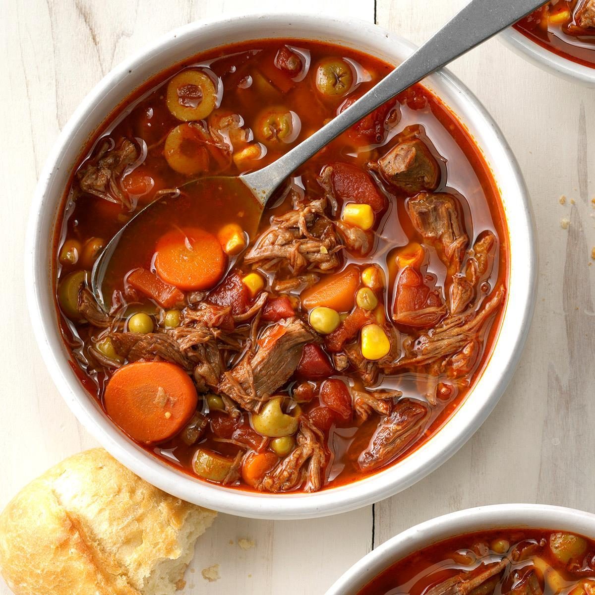 Pressure-Cooker Olive and Beef Soup