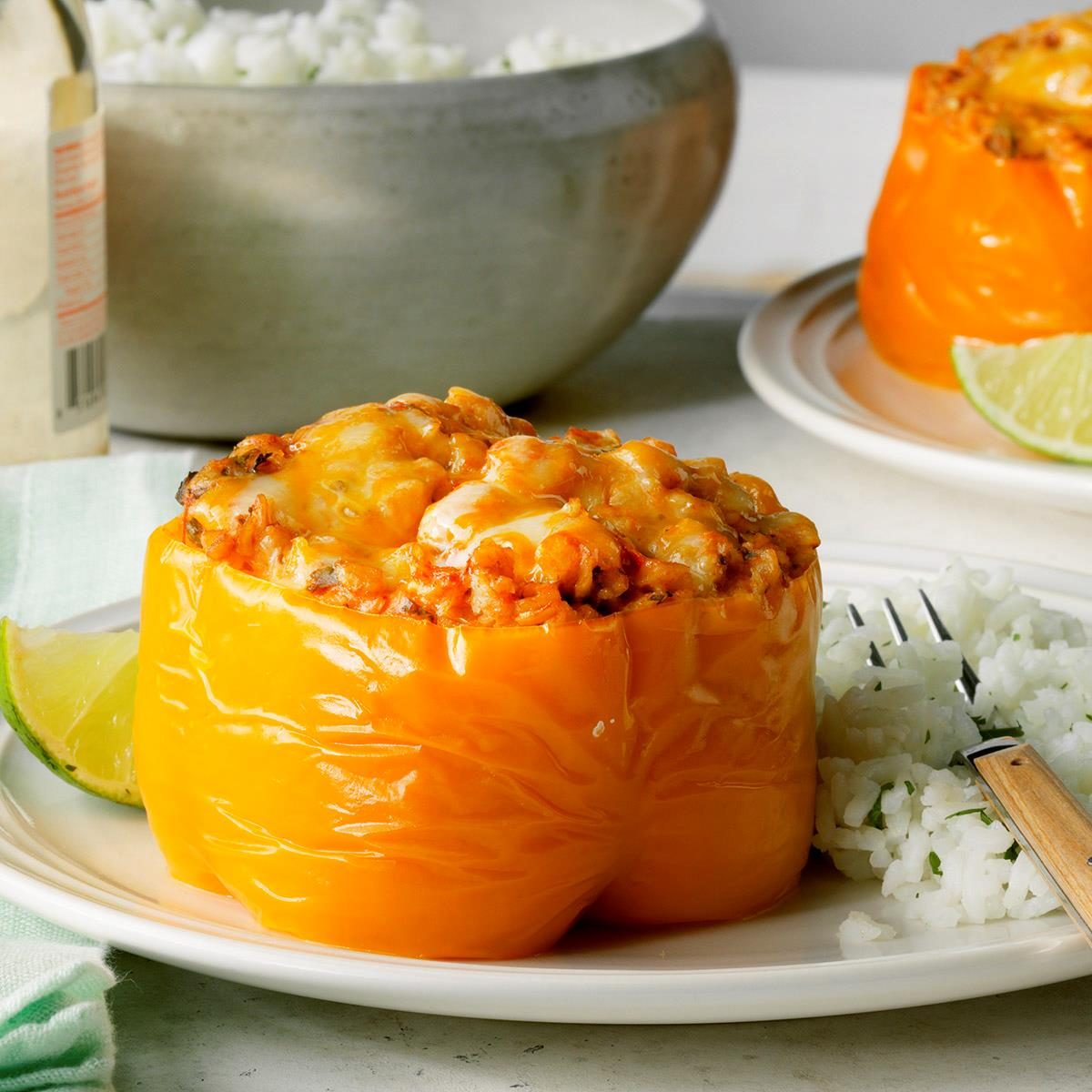 Pressure-Cooker Mexican Stuffed Peppers