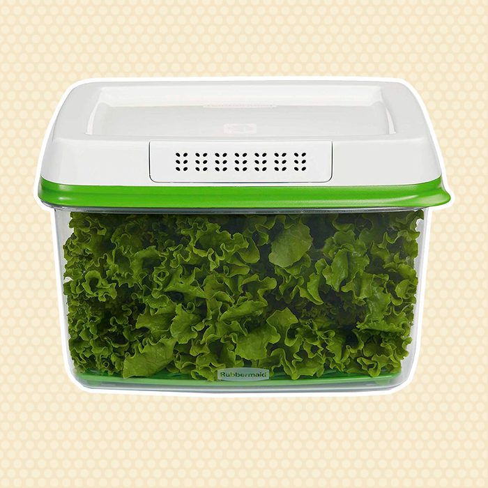 Rubbermaid FreshWorks Produce Saver Food Storage Container, Large, 17.3 Cup, Green 1920479