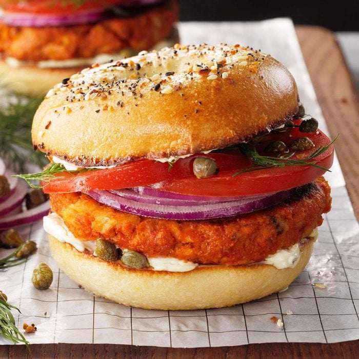 Salmon Croquette Sandwiches