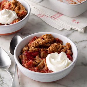 Strawberry Rhubarb Dump Cake