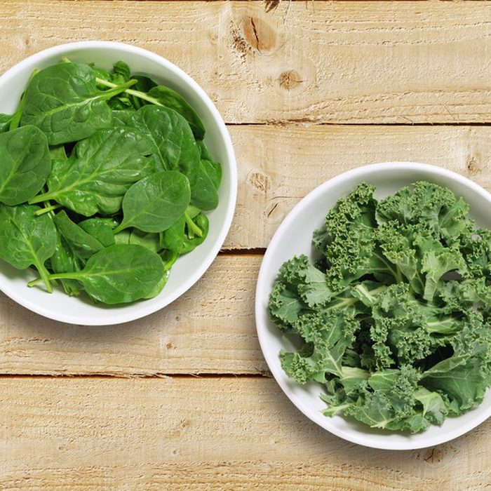 Kale and spinach