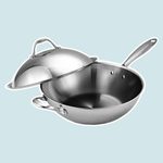 Stainless Steel Stir Fry Pan