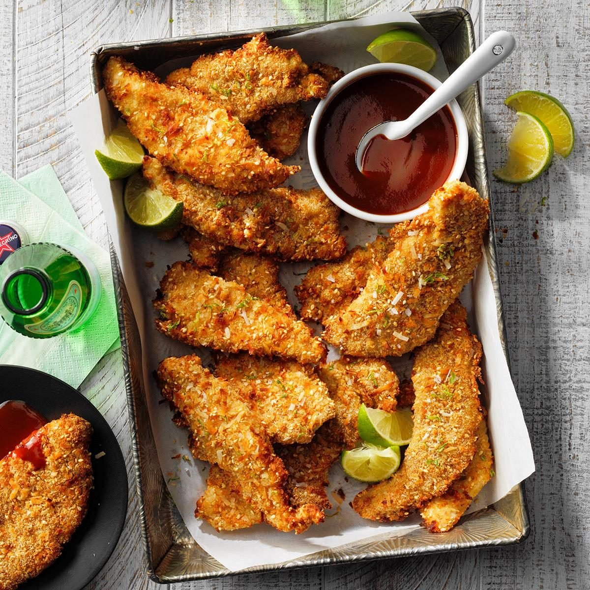 Air-Fryer Coconut-Crusted Turkey Fingers