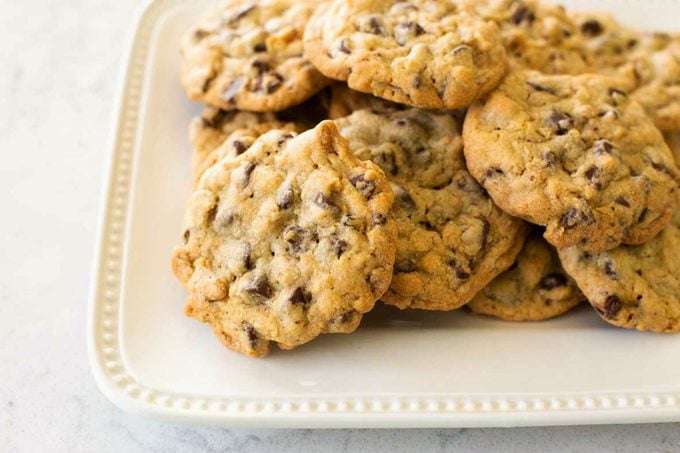 Doubletree Chocolate Chip Cookies On Plate