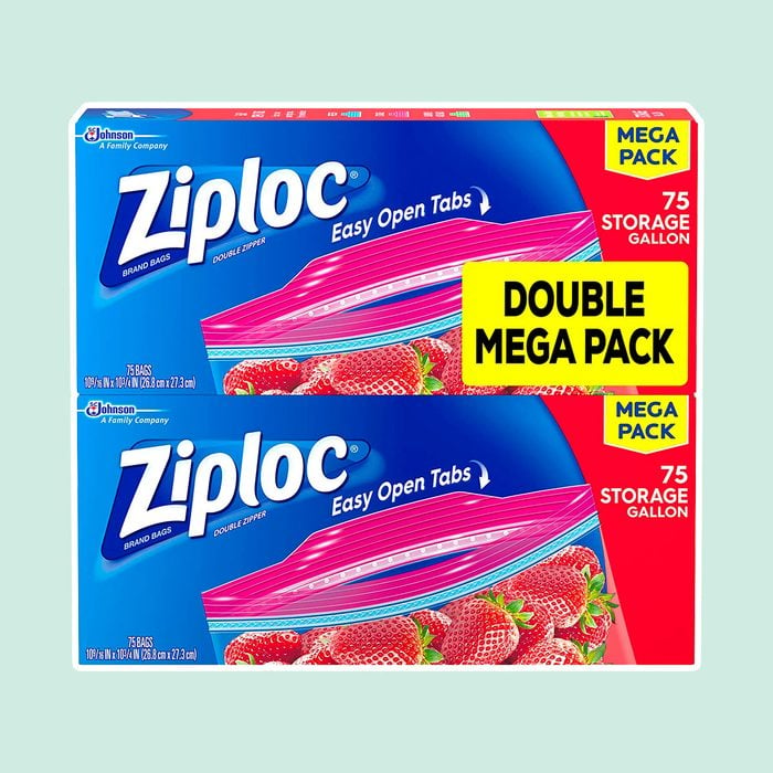 Ziploc Storage Bags, For Food, Sandwich, Organization and More, Smart Zipper Plus Seal, Gallon, 75 Count, Pack of 2, (150 Total Bags)