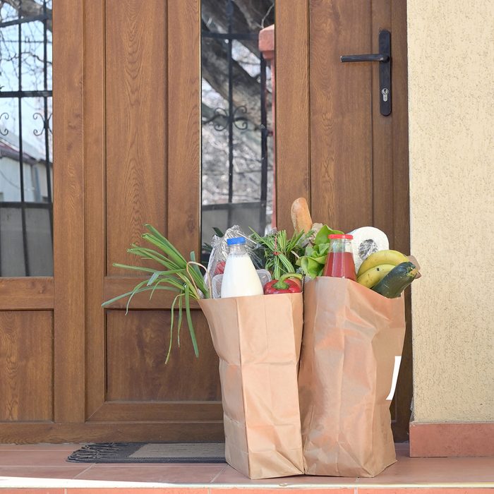 Delivering Food To A Self-isolate People or Quarantine At Home
