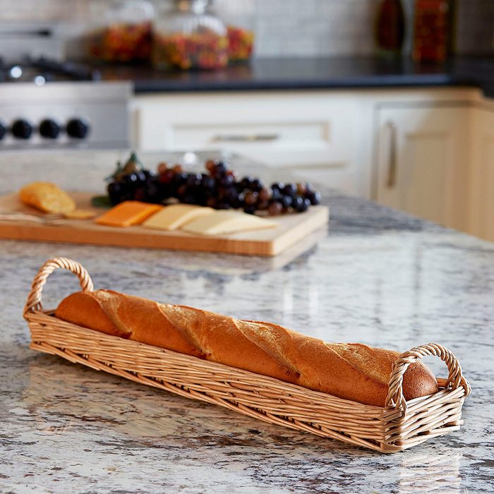 Long Wicker Bread Basket