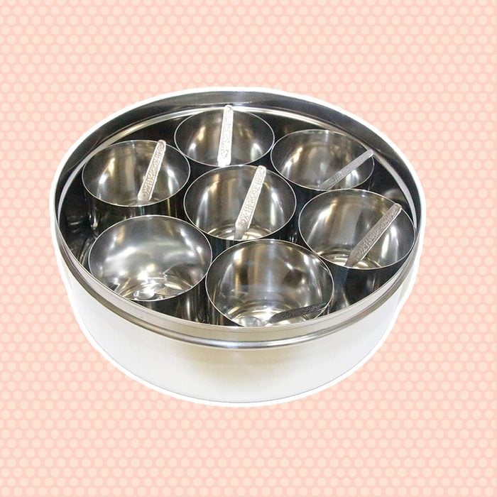 Tabakh Stainless Steel Masala Dabba/Spice Container Box