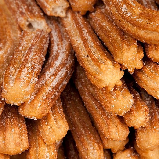 North America, Mexico, Oaxaca Province, Oaxaca,churro pastries on display in market