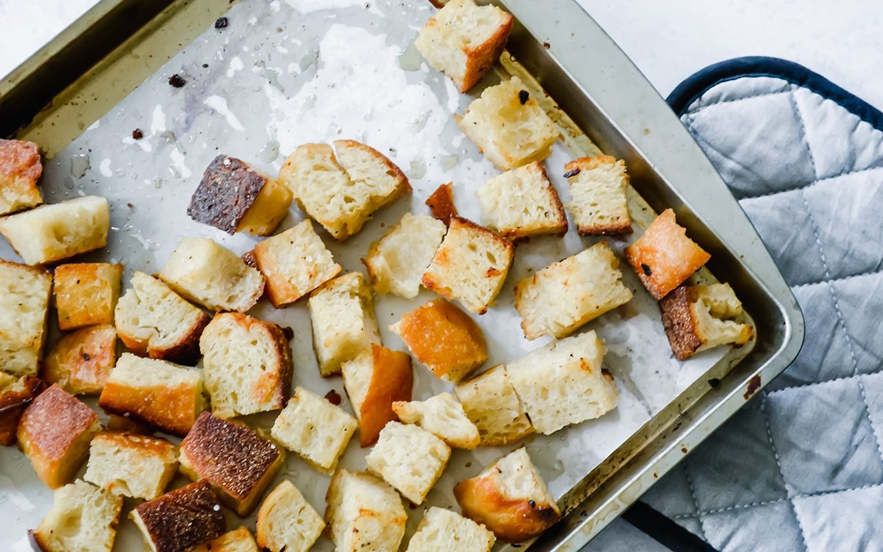How to Make Crunchy Sweet Potato Croutons - Eating Bird Food