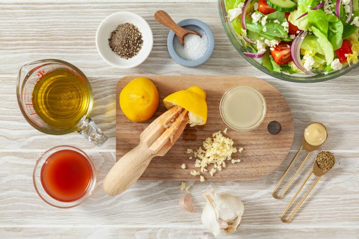 Ingredients for the Greek Salad Dressing